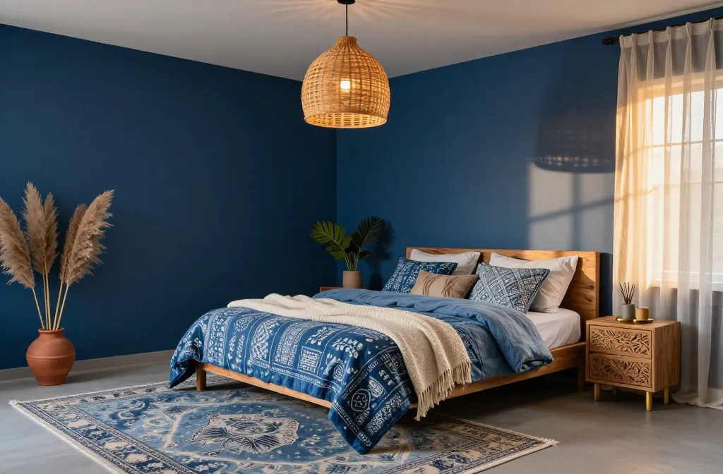 11 Stunning Blue Boho Bedroom Ideas for a Serene Sanctuary Vibes