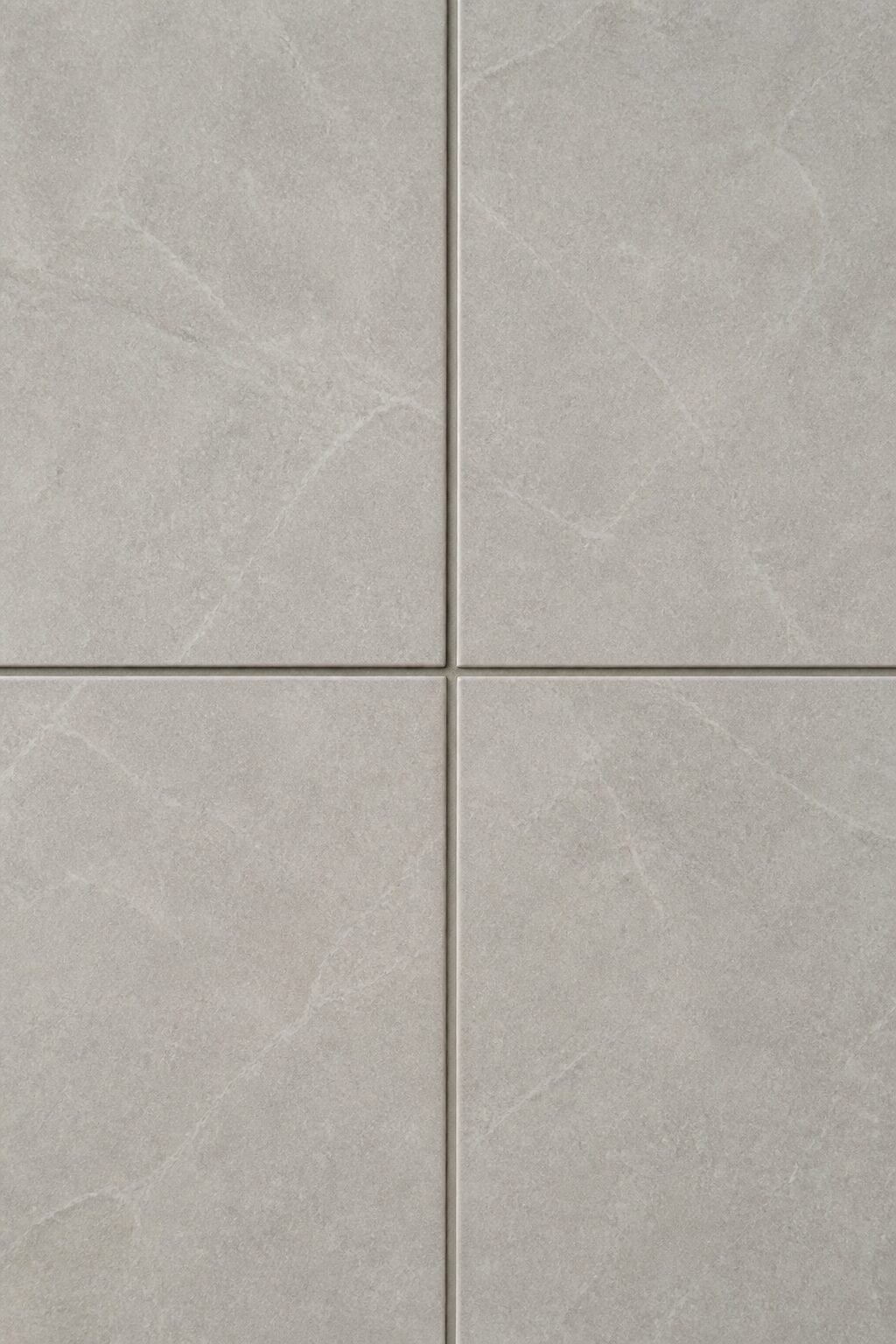 close-up of tile seam, flush and bubble-free