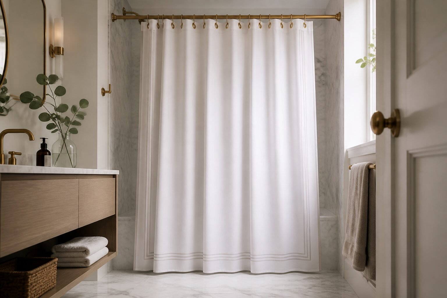10 The Best Heavyweight Luxury Shower Curtains for Small Bathrooms