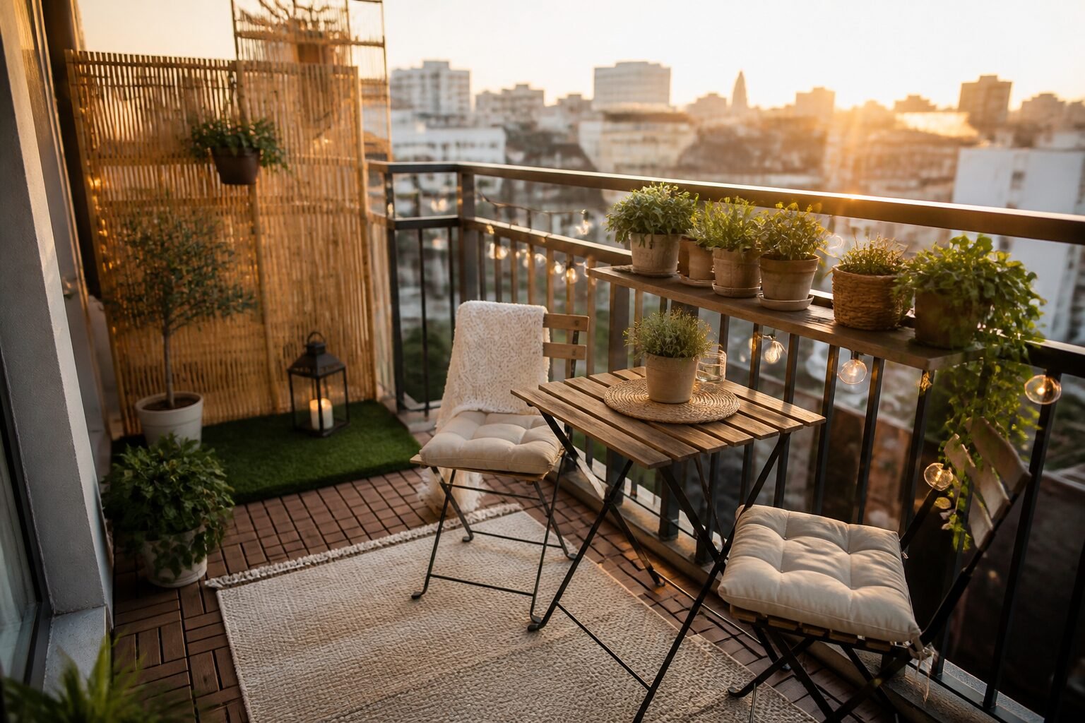 9 Easy Ways to Transform a Drab Rental Balcony