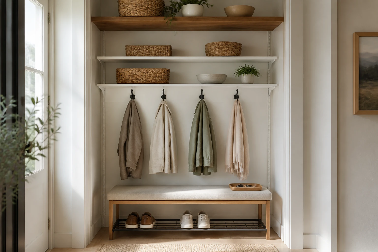 Before & After: A Weekend Small Entry Way Closet Remodel